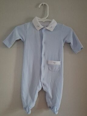 100% Pima Cotton Edgehill Collection Airplane Sleeper 0-3m